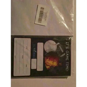 Unbranded sports themed‎ Party Invitations Black Red